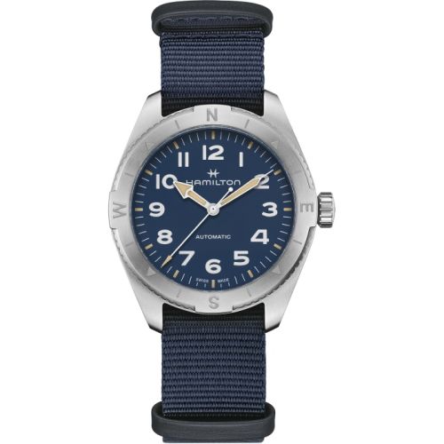 Hamilton H70315940 : Khaki Field Expedition 41 Stainless Steel / Blue / NATO