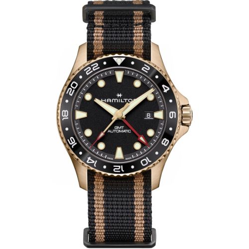 Hamilton H82565930 : Khaki Navy Scuba Automatic GMT 43 Bronze / Black