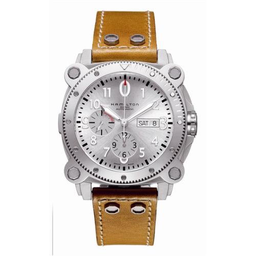Hamilton H78616553 : Khaki Navy BeLOWZERO Auto Chrono Stainless Steel / Silver