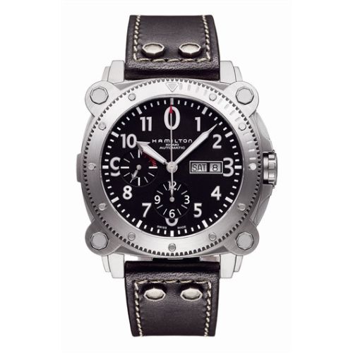 Hamilton H78616733 : Khaki Navy BeLOWZERO Auto Chrono Stainless Steel / Black
