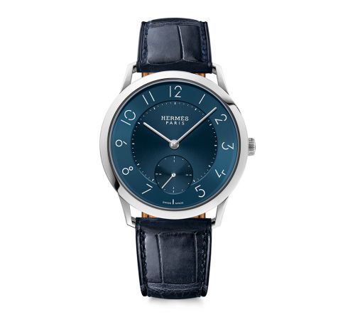 Hermès  W043204WW00 : Slim d'Hermès GM Stainless Steel / Blue