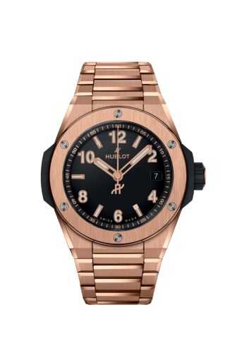 Hublot 457.OX.1280.OX : Big Bang Integrated 38 Time Only King Gold / Black