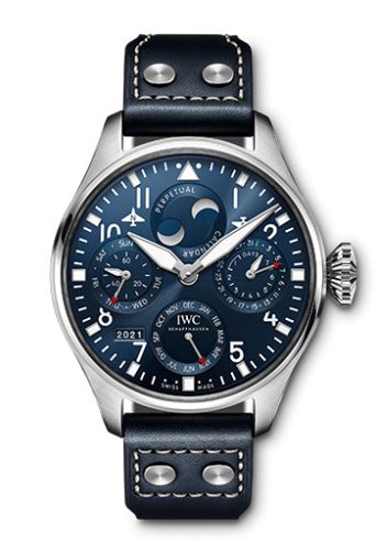 IWC IW5036-05 : Big Pilot's Watch Perpetual Calendar Stainless Steel / Blue