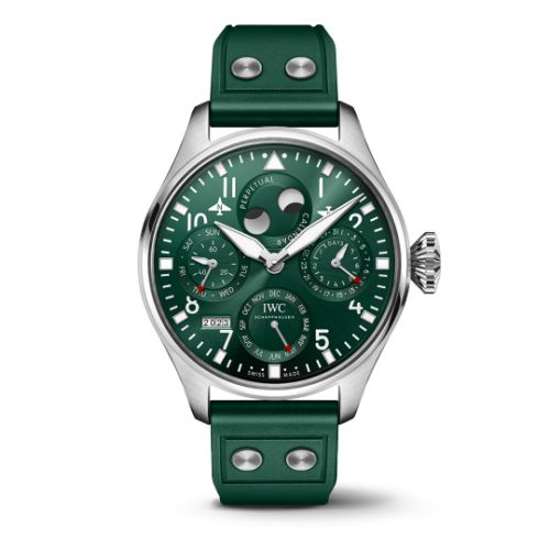 IWC IW5036-08 : Big Pilot's Watch Perpetual Calendar Stainless Steel / Green