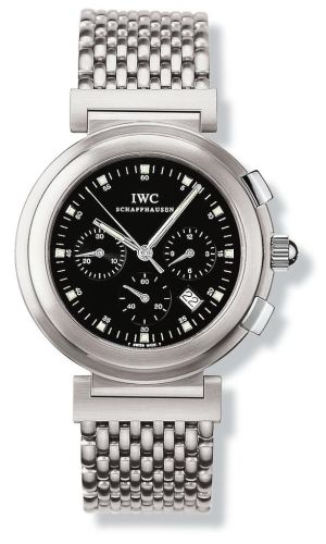 IWC IW3728-05 : Da Vinci SL Chronograph MecaQuartz Stainless Steel Brushed / Black / Bracelet