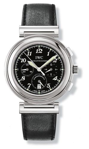 IWC IW3728-10 : Da Vinci SL Chronograph MecaQuartz Stainless Steel / Black Breguet / Nappa