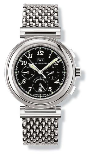 IWC IW3728-11 : Da Vinci SL Chronograph MecaQuartz Stainless Steel / Black Breguet / Bracelet