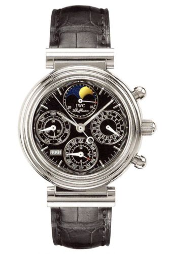 IWC IW3750-31 : Da Vinci Perpetual Stainless Steel / Black / French