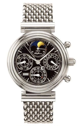 IWC IW3750-33 : Da Vinci Perpetual Stainless Steel / Black / Italian / Bracelet