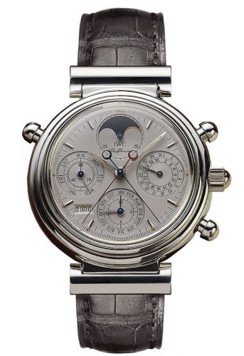 IWC IW3751-02 : Da Vinci Perpetual Rattrapante Platinum / Silver / German