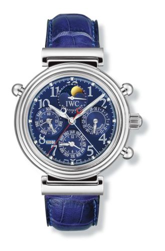 IWC IW3754-05 : Da Vinci Perpetual Rattrapante Platinum / Blue / German