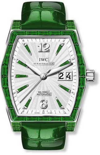 IWC IW4523-35 : Da Vinci Automatic Midsize White Gold / Emerald / Silver