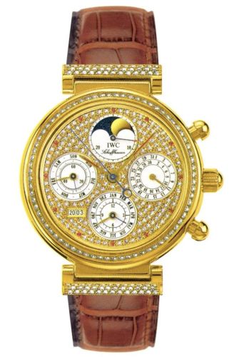 IWC IW8153-08 : Da Vinci Perpetual Yellow Gold / Diamond / Paved / French