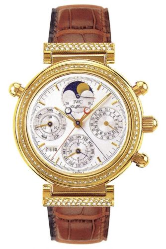 IWC IW8154-02 : Da Vinci Perpetual Rattrapante Yellow Gold / Diamond / Silver / Italian