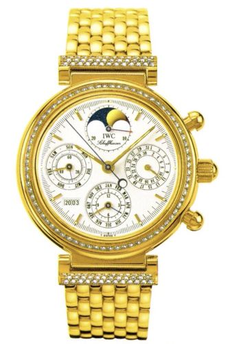 IWC IW9253-02 : Da Vinci Perpetual Yellow Gold / Diamond / White / Italian / Bracelet