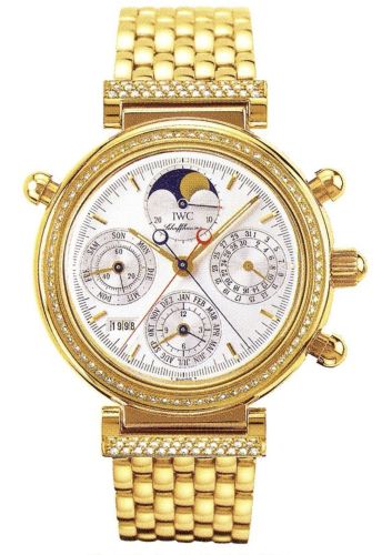 IWC IW9255-03 : Da Vinci Perpetual Rattrapante Yellow Gold / Diamond / Silver / English / Bracelet