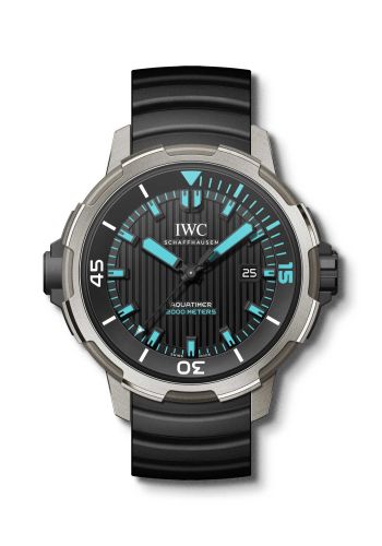 IWC IW3580-04 : Aquatimer Automatic 2000 Titanium / Black / Blue Lume / Rubber / Los Roques