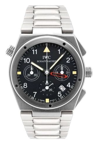 IWC IW3805-01 : Ingenieur Mecaquartz Chronograph Alarm Stainless Steel / Black / Bracelet