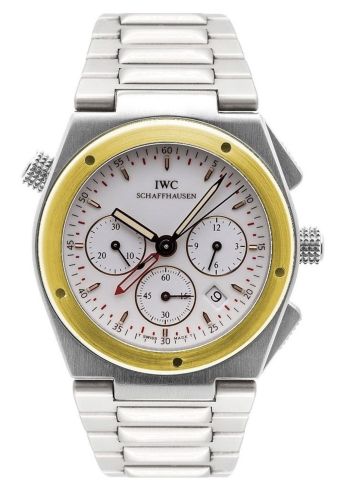 IWC IW3805-04 : Ingenieur Mecaquartz Chronograph Alarm Stainless Steel / Yellow Gold / White / Bracelet