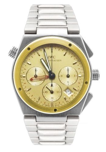 IWC IW3805-05 : Ingenieur Mecaquartz Chronograph Alarm Stainless Steel / Yellow Gold / Champagne / Bracelet