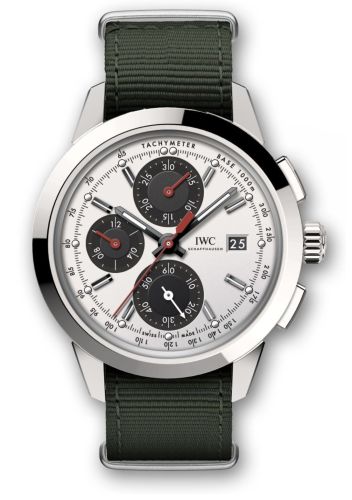 IWC IW3808-CP : Ingenieur Chronograph Custom Stainless Steel / Silver-Black-Red / NATO