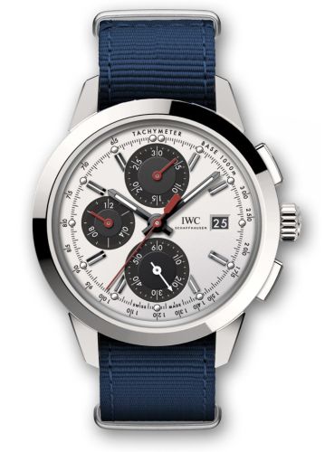 IWC IW3808-CQ : Ingenieur Chronograph Custom Stainless Steel / Silver-Black-Red / NATO