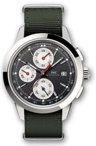 IWC IW3808-DI : Ingenieur Chronograph Custom Stainless Steel / Black-Silver-Red / NATO