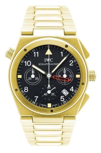 IWC IW9515-01 : Ingenieur Mecaquartz Chronograph Alarm Yellow Gold / Black / Bracelet