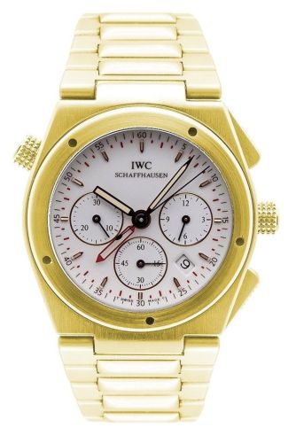 IWC IW9515-02 : Ingenieur Mecaquartz Chronograph Alarm Yellow Gold / White / Bracelet