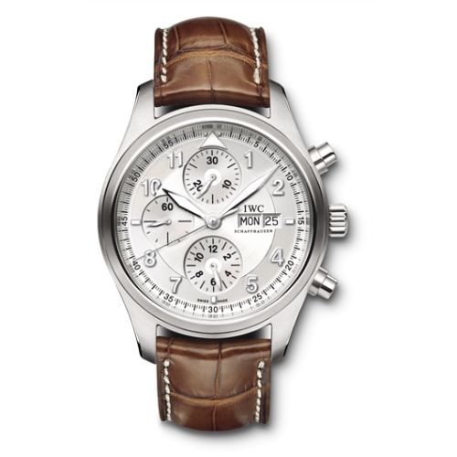 IWC IW3717-02 : Pilot's Watch Spitfire Chronograph Stainless Steel / Silver / Strap