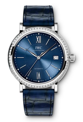 IWC IW4581-11 : Portofino Automatic 37 Stainless Steel / Diamond / Blue
