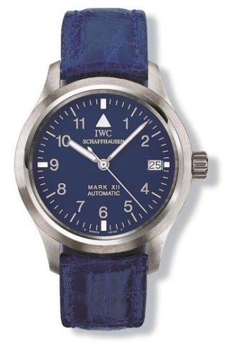 IWC IW3241-07 : Pilot's Watch Mark XII Platinum / Blue / Strap