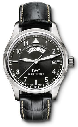 IWC IW3251-05 : Pilot's Watch Spitfire UTC Stainless Steel / Black / Strap