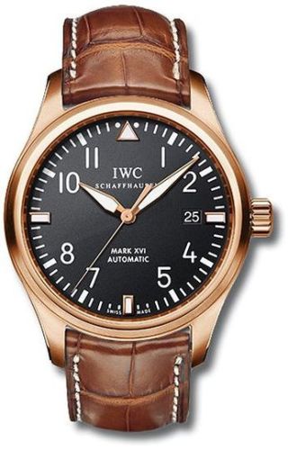 IWC IW3255-15 : Pilot's Watch Mark XVI Rose Gold / Black / Mercer