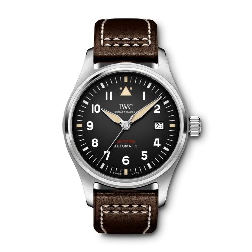 IWC IW3268-03 : Pilot's Watch Automatic Spitfire Stainless Steel / Black / Leather