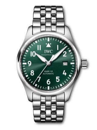 IWC IW3282-06 : Pilot's Watch Mark XX Stainless Steel / Green / Bracelet