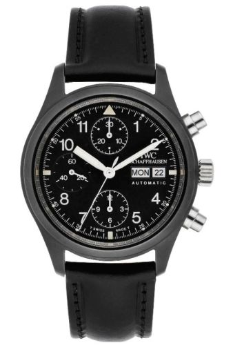 IWC IW3705-01 : Pilot's Watch Chronograph Ceramic / German / Strap