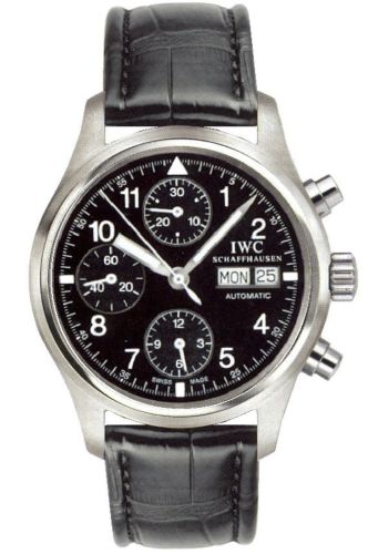 IWC IW3706-03 : Pilot's Watch Chronograph Stainless Steel / Black / English / Strap