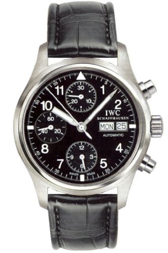 IWC IW3706-04 : Pilot's Watch Chronograph Stainless Steel / Black / French / Strap