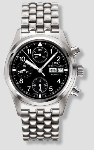 IWC IW3706-05 : Pilot's Watch Chronograph Stainless Steel / Black / German / Bracelet