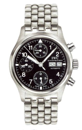 IWC IW3706-08 : Pilot's Watch Chronograph Stainless Steel / Black / French / Bracelet