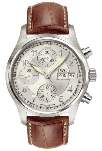 IWC IW3706-22 : Pilot's Watch Spitfire Chronograph Stainless Steel / Silver / Italian / Strap