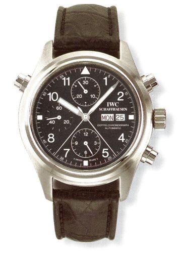 IWC IW3711-03 : Pilot's Watch Doppelchronograph Stainless Steel / Black / English / Strap