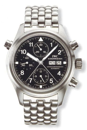 IWC IW3711-17 : Pilot's Watch Doppelchronograph Stainless Steel / Black / German / Bracelet