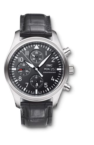 IWC IW3717-01 : Pilot's Watch Chronograph Stainless Steel / Black / Strap