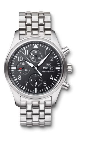 IWC IW3717-04 : Pilot's Watch Chronograph Stainless Steel / Black / Bracelet