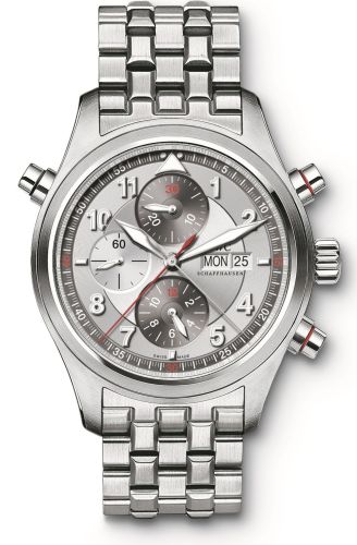 IWC IW3718-05 : Pilot's Watch Spitfire Double Chronograph Stainless Steel / Panda / Bracelet