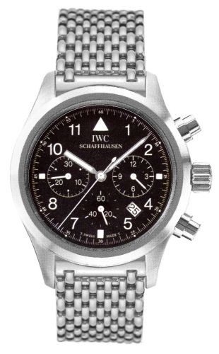 IWC IW3741-02 : Pilot's Watch Chronograph Mecaquartz Stainless Steel / Black / Bracelet