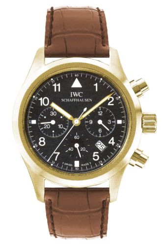 IWC IW3741-03 : Pilot's Watch Chronograph Mecaquartz Yellow Gold / Black / Strap