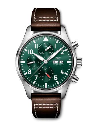 IWC IW3780-05 : Pilot's Watch Chronograph Stainless Steel / Green
